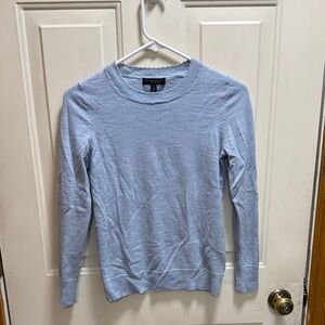 Banana Republic Lightweight Icy Blue Merino Wool Sweater size XS